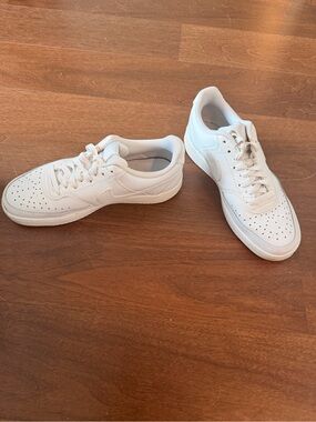 Nike White Low-Top Sneakers - All-White Leather